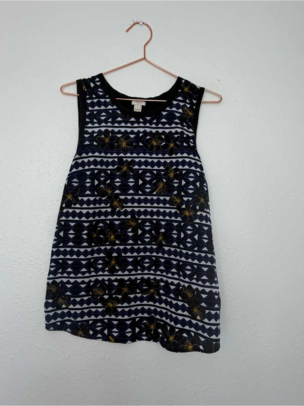 J crew factory Geometric dressy tank small